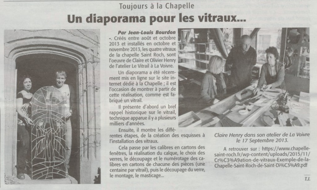 Diaporama des Vitraux Echo des Vosges 19-11-2015