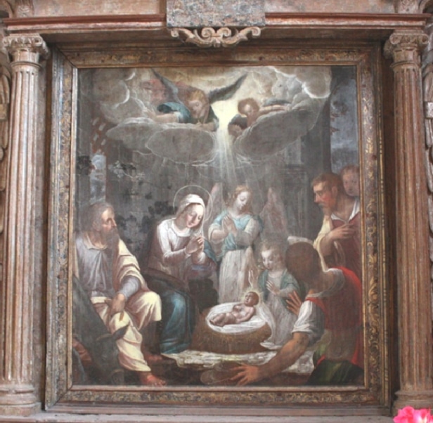 Adoration des berger, église de Coinches