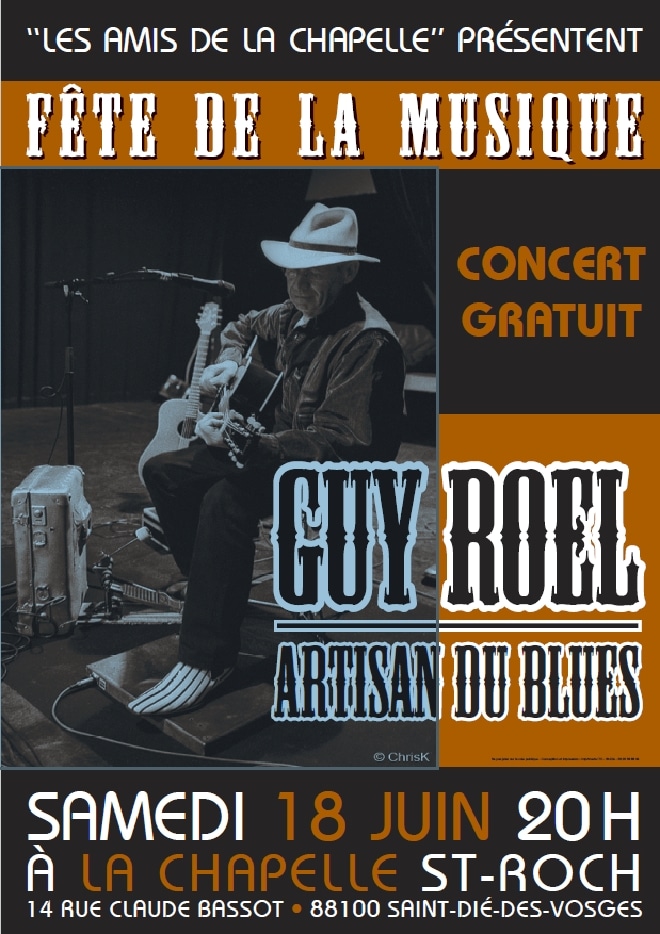 Affiche Guy Roel à la Chapelle