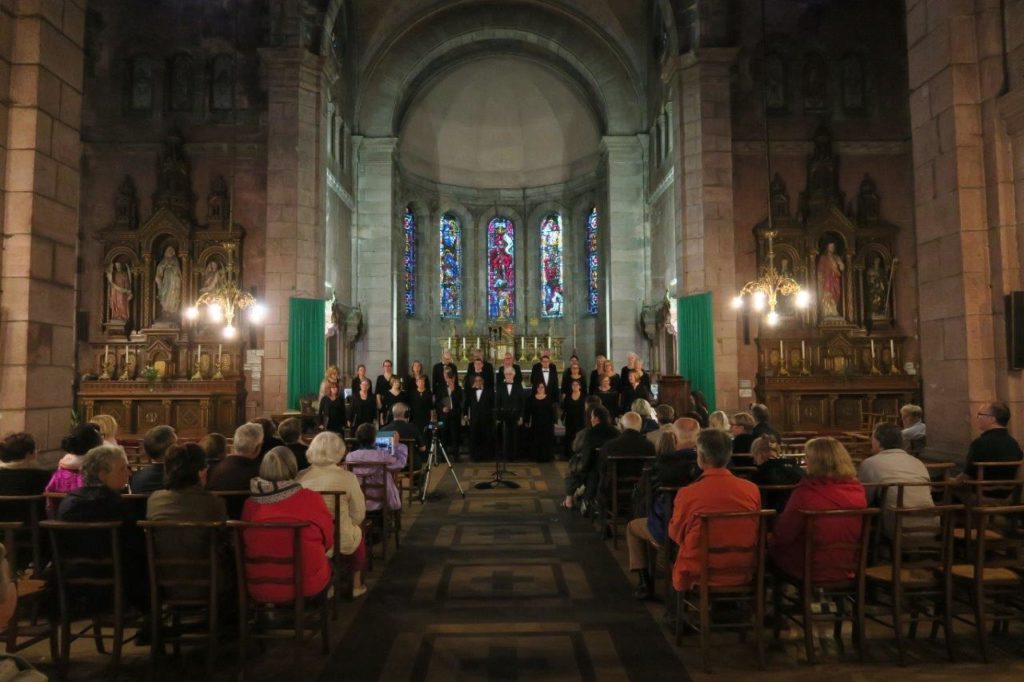 Photo du concert des Chanteurs de Lorraine à l'église Saint-Martin de Saint-Dié.