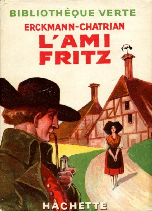 Couverture du roman l'Ami Fritz (Bibliothèque Verte, Editions Hachette, 1949)