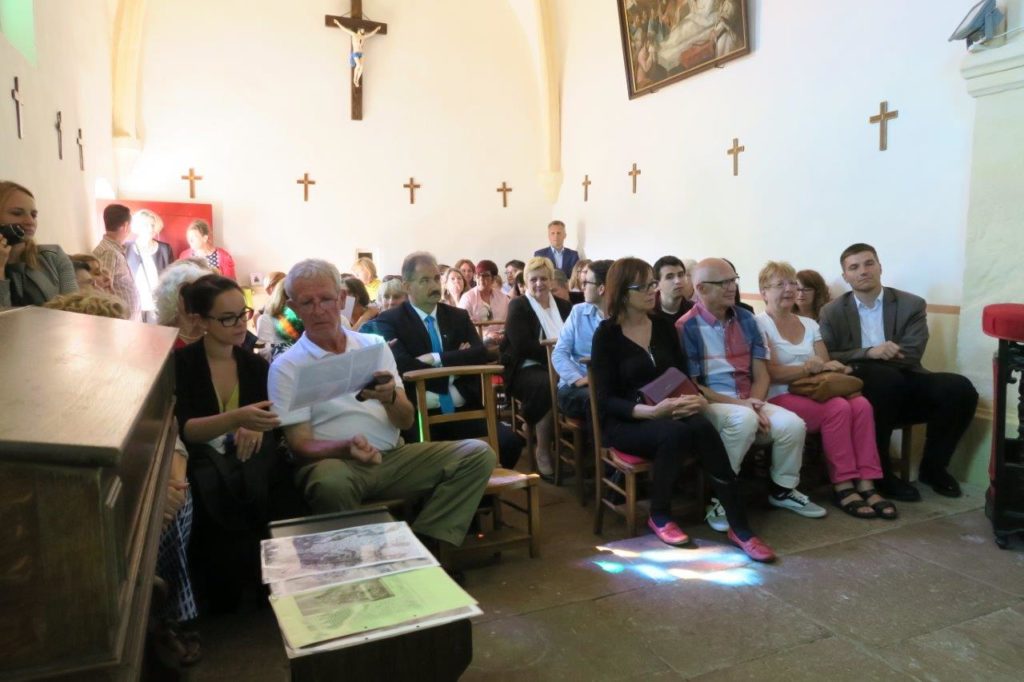 Photo des visiteurs de la chapelle