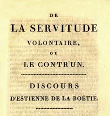 premier page du Discours de la Servitude volontaire