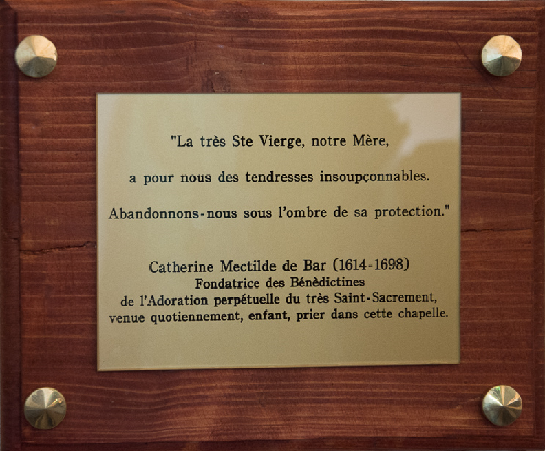 Photo de la plaque