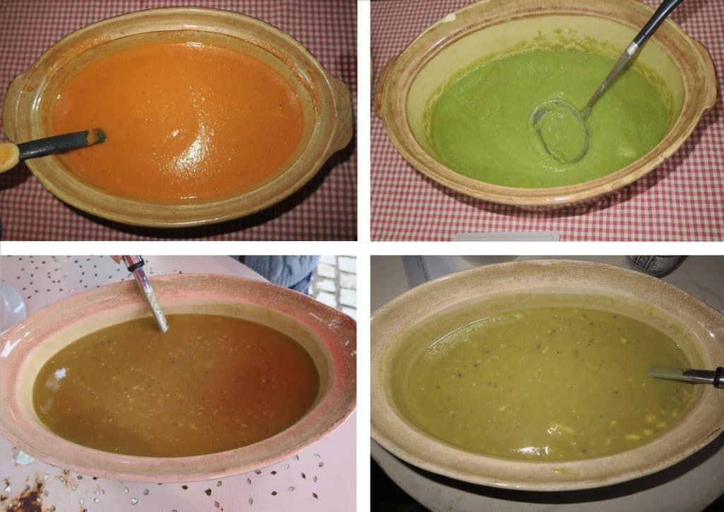 photo des 4 soupes du jour