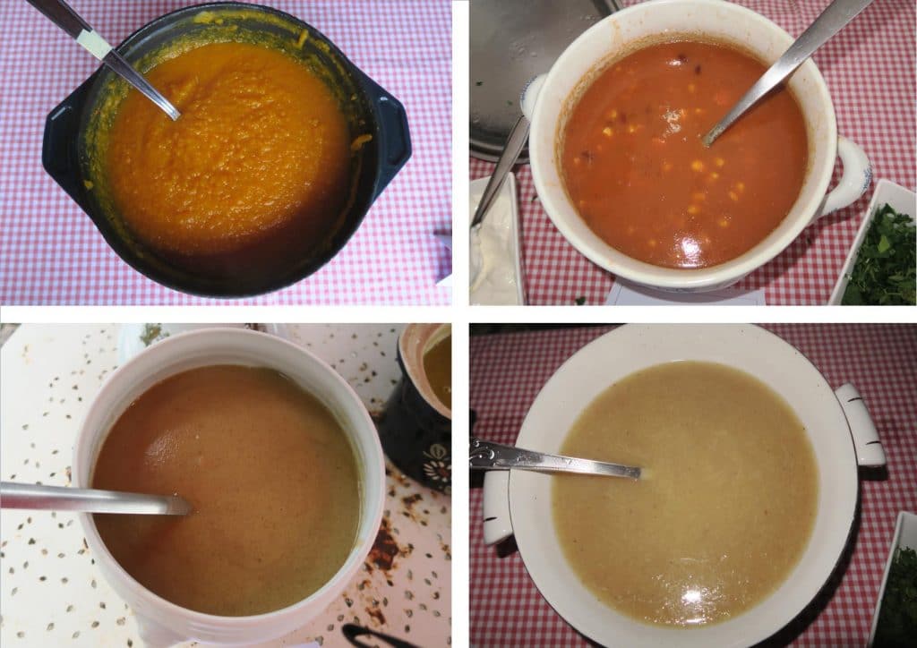 photo des 4 soupes du jour